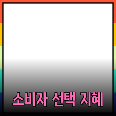 제품 추천과 소개: 소비자 선택의 지혜를 키우는 방법